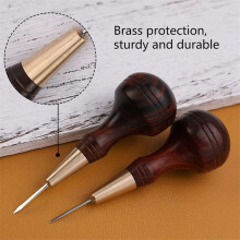 Handmade Leather Goods DIY Sandalwood Diamond Awl Rosewood Diamond Cone Leather Awl Diamond Cone B