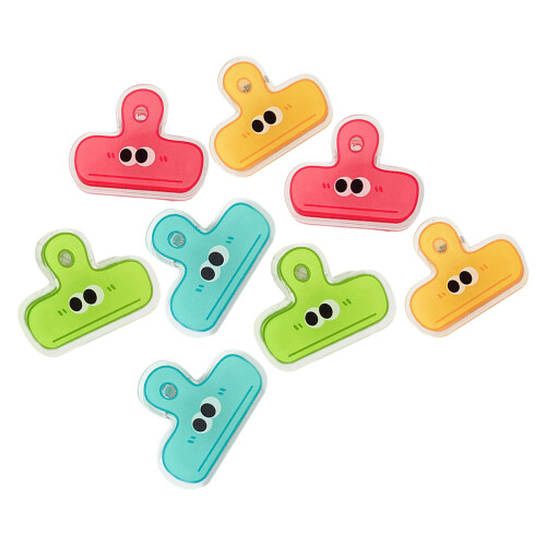 2 Pieces Paper Clip Set Clips Binder Creative Bag Chip Decorative