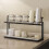 Bottle Drying Rack Cup Storage Rack with Drainage Tray Kitchen Mug Organizing Rack Black 2