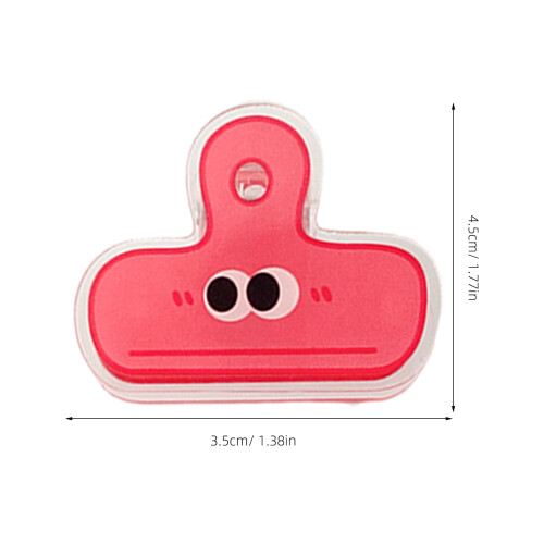 2 Pieces Paper Clip Set Clips Binder Creative Bag Chip Decorative 1