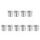 10Pcs Copper Bathtub Valve Silver Shower Mixer Handle Easy Install 4