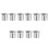 10Pcs Copper Bathtub Valve Silver Shower Mixer Handle Easy Install 7