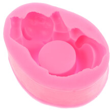 4Ud Pequeño Silicona Rosa Para Macetas Y Velas DIY