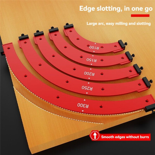 Inner/Outer Corner Large Arc Mold Electric Router Slotting Template Woodworking Curved Angle Chamfering Template Tools C 1