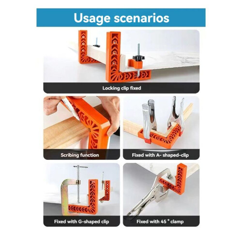 3PCS Right-Angle Positioning Ruler 90 Degree Angle Ruler Carpenter'S Marking Auxiliary Tool L-Type Fixed Tool Locator 2