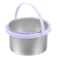 2Pcs Portable Silver Wax Warmer Pot Hair Removal Machine for Women