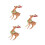 3St Multi Kleur 3D Rendier Xmas Geschenk Decor 7