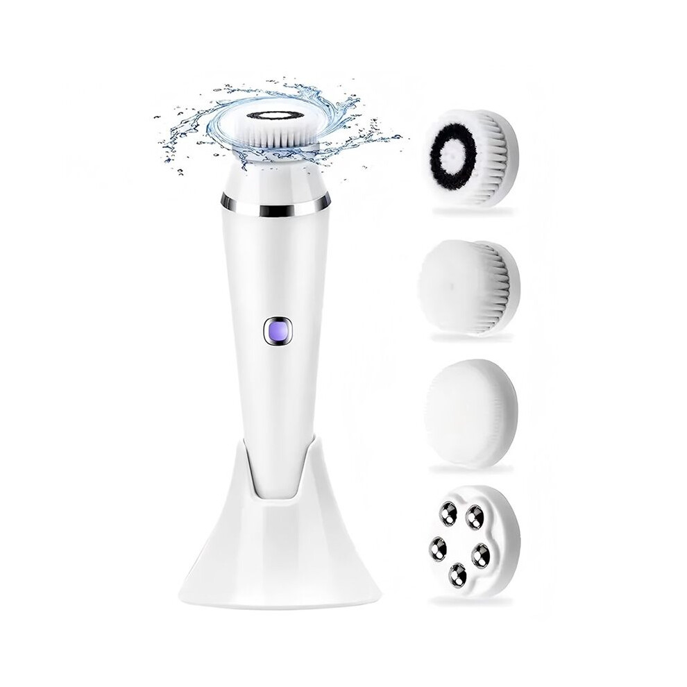 4 In1 Electric Facial Cleansing Brush Waterproof Face Massager Cleansing Device for Deep Cleaning Removal Blackhead Pore