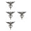 4Pièces Heurtoirs Zinc Front Porte Design Aigle Classique 9