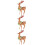 3St Multi Kleur 3D Rendier Xmas Geschenk Decor 5