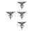 4Pièces Heurtoirs Zinc Front Porte Design Aigle Classique 10