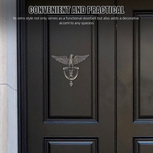 4Pièces Heurtoirs Zinc Front Porte Design Aigle Classique 2