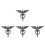 4Pièces Heurtoirs Zinc Front Porte Design Aigle Classique 8