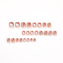 Press Nails, Pontas de Unhas Vestíveis com Coração de Borboleta de Diamante, Arte de Unhas de Alta Qualidade, Pontas de Unhas Vestíveis Z017