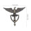 4Pièces Heurtoirs Zinc Front Porte Design Aigle Classique 2