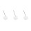 3Pcs White Stainless Steel Fish Landing Net Foldable Telescopic Handle 5