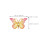 96 Pcs Replaceable Push Pin Thumbtacks Butterfly Shape Map Supply 10
