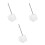3Pcs White Stainless Steel Fish Landing Net Foldable Telescopic Handle 4