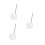 3Pcs White Stainless Steel Fish Landing Net Foldable Telescopic Handle 6