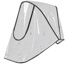 Universal Stroller Rain Cover Baby Car Weather Wind Sun Shield Transparent Breathable Trolley Umbrella Raincoat A