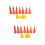 2Sets Durable Stainless Silicone Caulking Nozzle Applicator Set 8