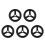5Pcs Black Iron Wheel Handles for Valve Replacement Industrial Use 8