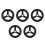 5Pcs Black Iron Wheel Handles for Valve Replacement Industrial Use 10