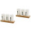 2Pcs Hollow Out White Chopstick Drain Container Flatware Storage 4
