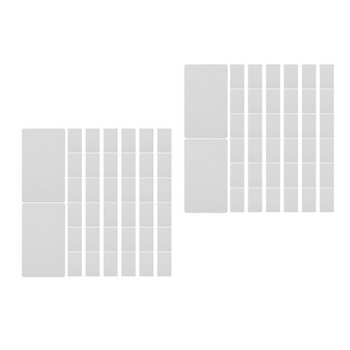 2Pcs Retro Memo Pads Kraft Blank Postcards 100Pcs 2