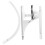 Adjustable White Crib Mobile Holder Plastic Bell Stand for Cribs 11