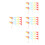 120Pcs Multi Triangle Pennants Reflective Safety Flags for Outdoor Use 9