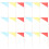 120Pcs Multi Triangle Pennants Reflective Safety Flags for Outdoor Use 2