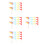120Pcs Multi Triangle Pennants Reflective Safety Flags for Outdoor Use 7