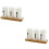 2Pcs Hollow Out White Chopstick Drain Container Flatware Storage 6