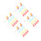 120Pcs Multi Triangle Pennants Reflective Safety Flags for Outdoor Use 5