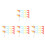 120Pcs Multi Triangle Pennants Reflective Safety Flags for Outdoor Use 8