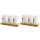 2Pcs Hollow Out White Chopstick Drain Container Flatware Storage 2