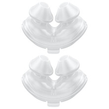 2 Stück Nasenpolster für  AirFit P10 CPAP-Maske, Ersatzteil, Weich, Leicht, Silikon, Doppelwandig, Größe M