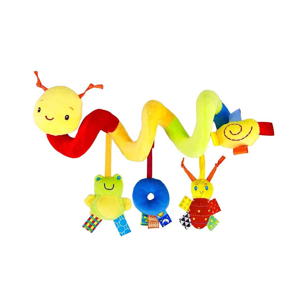 Car Toys Infant Baby Spiral Activity Hanging Rattle Toys Plush Hanging Stroller Sensory Toys For Newborn Gift Exogio