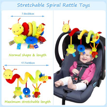 Giocattoli per Seggiolino Auto, Giocattoli A Spirale per Neonati, Giocattoli Sonagli Sospesi, Giocattoli Sensoriali Sospesi per Passeggini, Regalo per