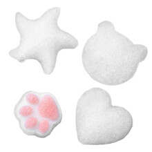 Innovative Design Infant Baby Sponge for Boy Girl Cute Cartoon Cat Claw Bear Newborn Bath Shower Sponge Baby Shower Tool