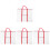 4Pièces Sac De Transport Pour Dessins PVC Simple Résistant 4