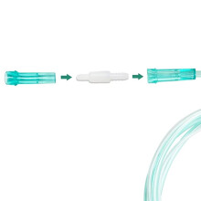 10-Pack Oxygen Tubing Swivel Connectors, 360-Degree Rotation, Standard Size - Male/Female