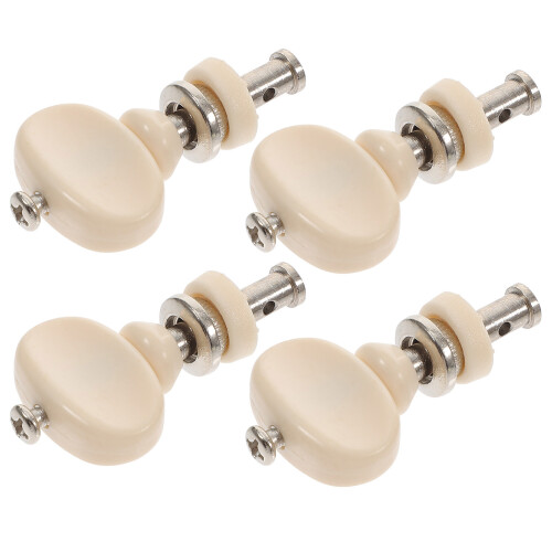 32Pcs Universal White Ukulele Tuning Pins with Ergonomic Handles