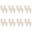 32Pcs Universal White Ukulele Tuning Pins with Ergonomic Handles 8