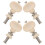 32Pcs Universal White Ukulele Tuning Pins with Ergonomic Handles 6