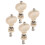32Pcs Universal White Ukulele Tuning Pins with Ergonomic Handles 7