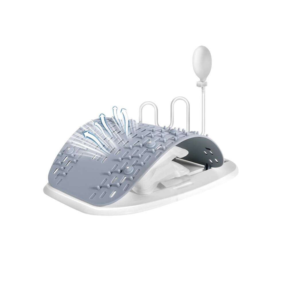 Exogio Back Stretcher For Lower Back Pain Relief, Adjustable Lumbar Traction & Spine Decompression Back Cracking Device