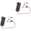2Pièces Testeur Batterie Auto 12V Gris Digital Multifonction 4