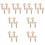 32Pcs Universal White Ukulele Tuning Pins with Ergonomic Handles 10